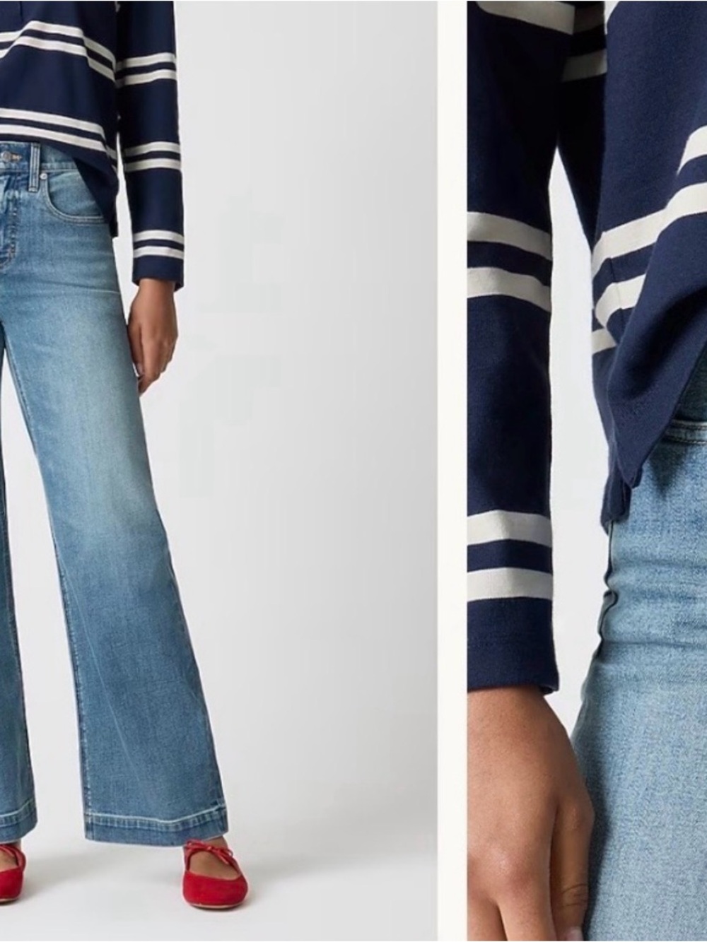 J.Crew ~ Women’s Light Blue Classic Wide Leg Jeans